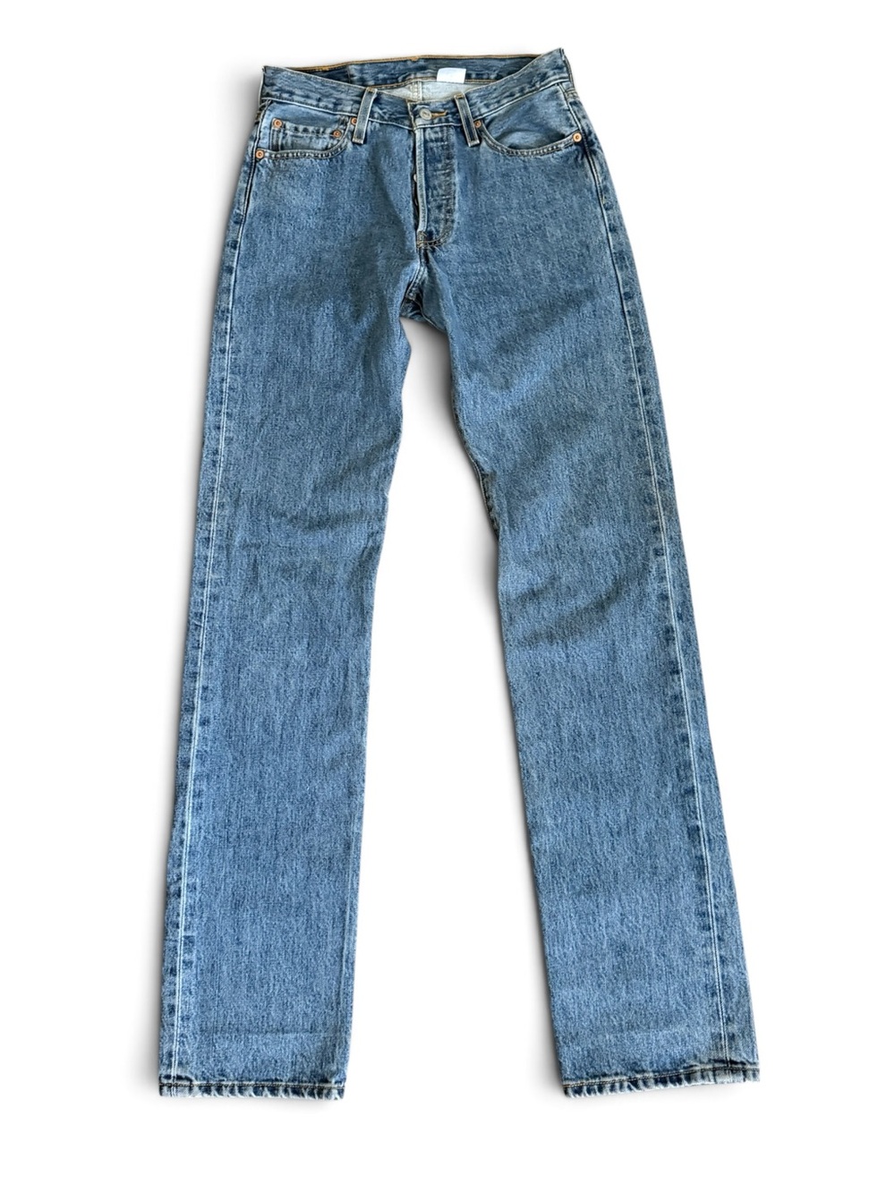 Vintage 2007 Levi's 501 Straight Leg Jeans Medium Stonewash 29 X 36 / Mexico